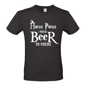 Men's T-shirt ''Hokus Pokus I need Beer to focus'' - 2490