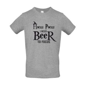 Ανδρικό T-shirt "Hokus Pokus I need Beer to focus" - 2508