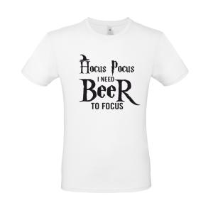 Ανδρικό T-shirt "Hokus Pokus I need Beer to focus" - 2499