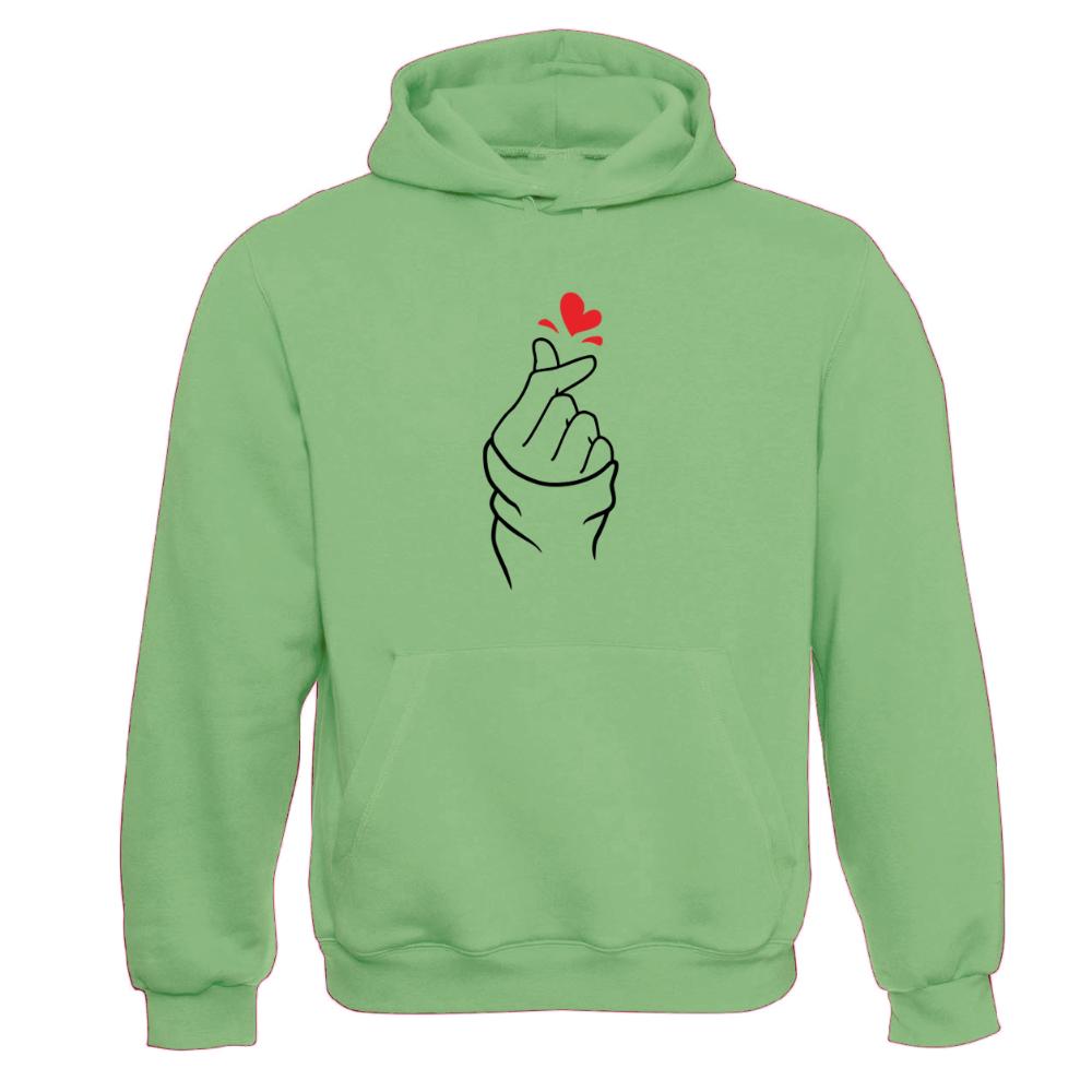 "Korean Finger Heart" Hooded 