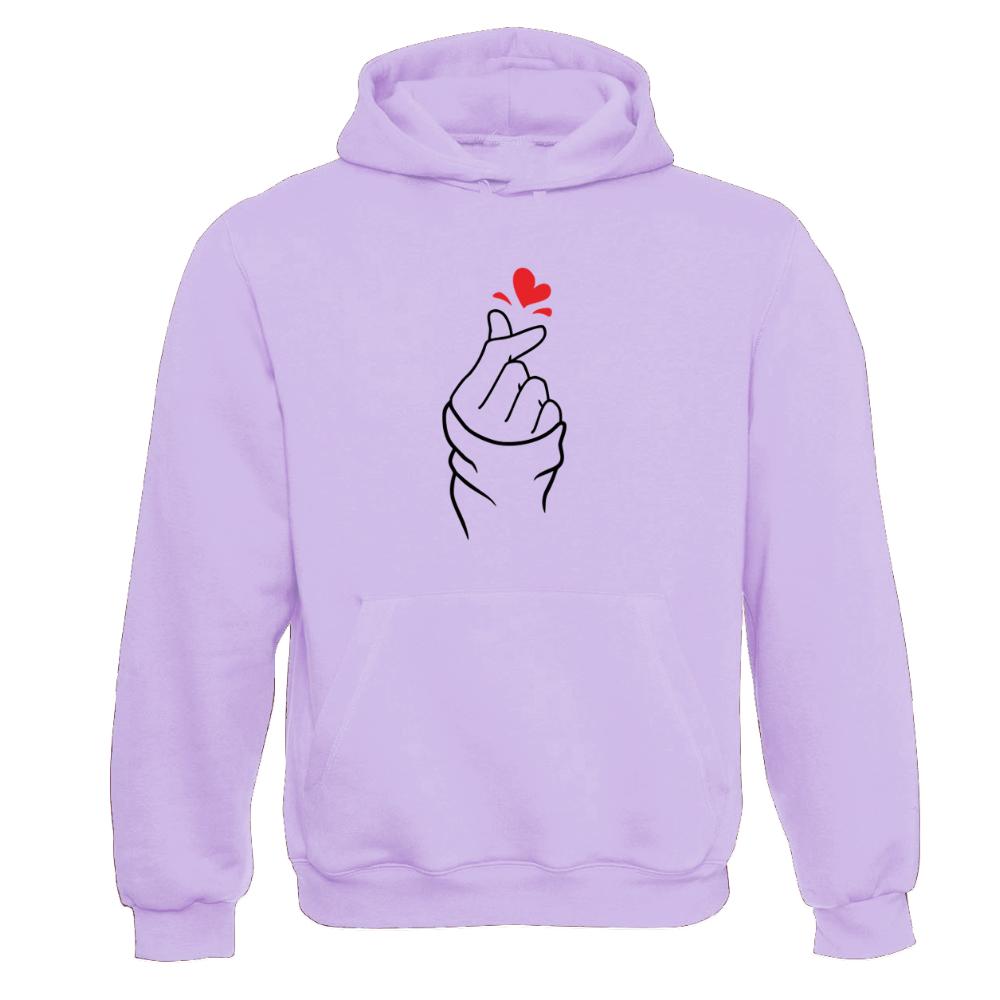 "Korean Finger Heart" Hooded 