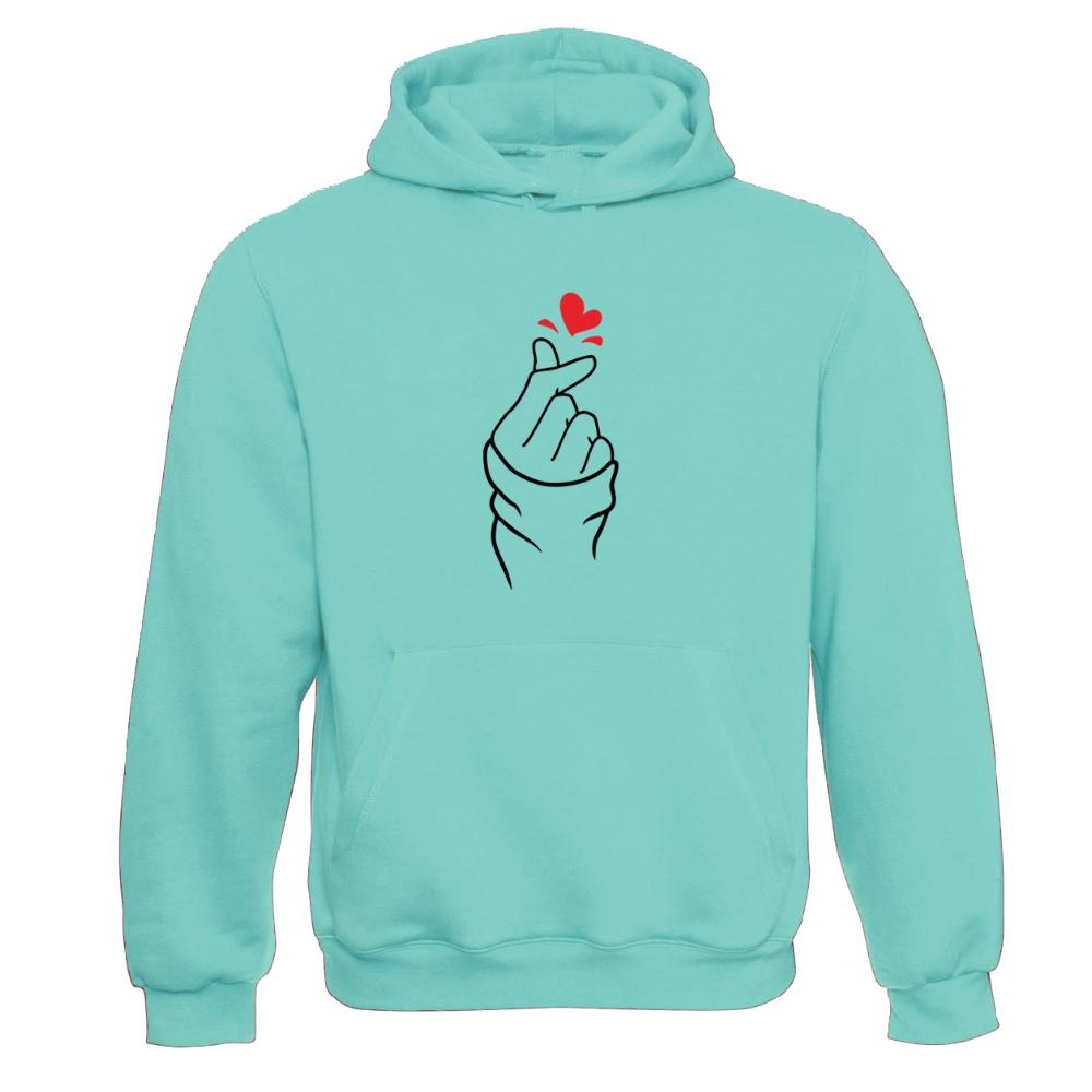 "Korean Finger Heart" Hooded 