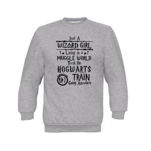 Jumper Sweatshirt "Just a Wizard Girl" - 2858