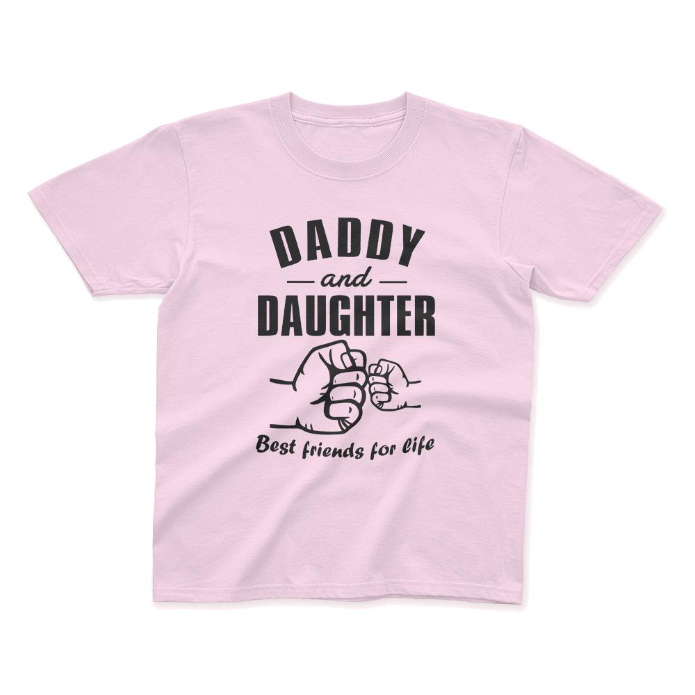 Kids T-shirt "Daddy & Daughter best Friends for Life"