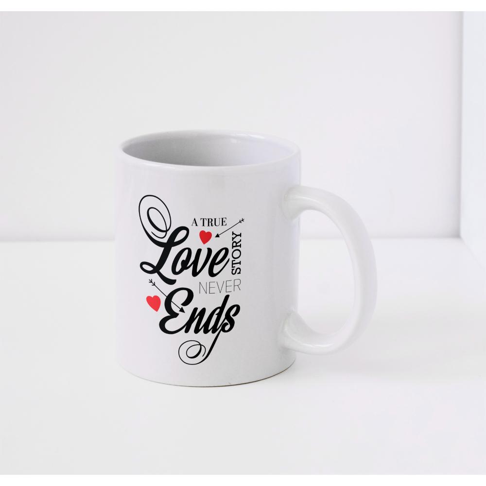 Mug  "Love never ends"