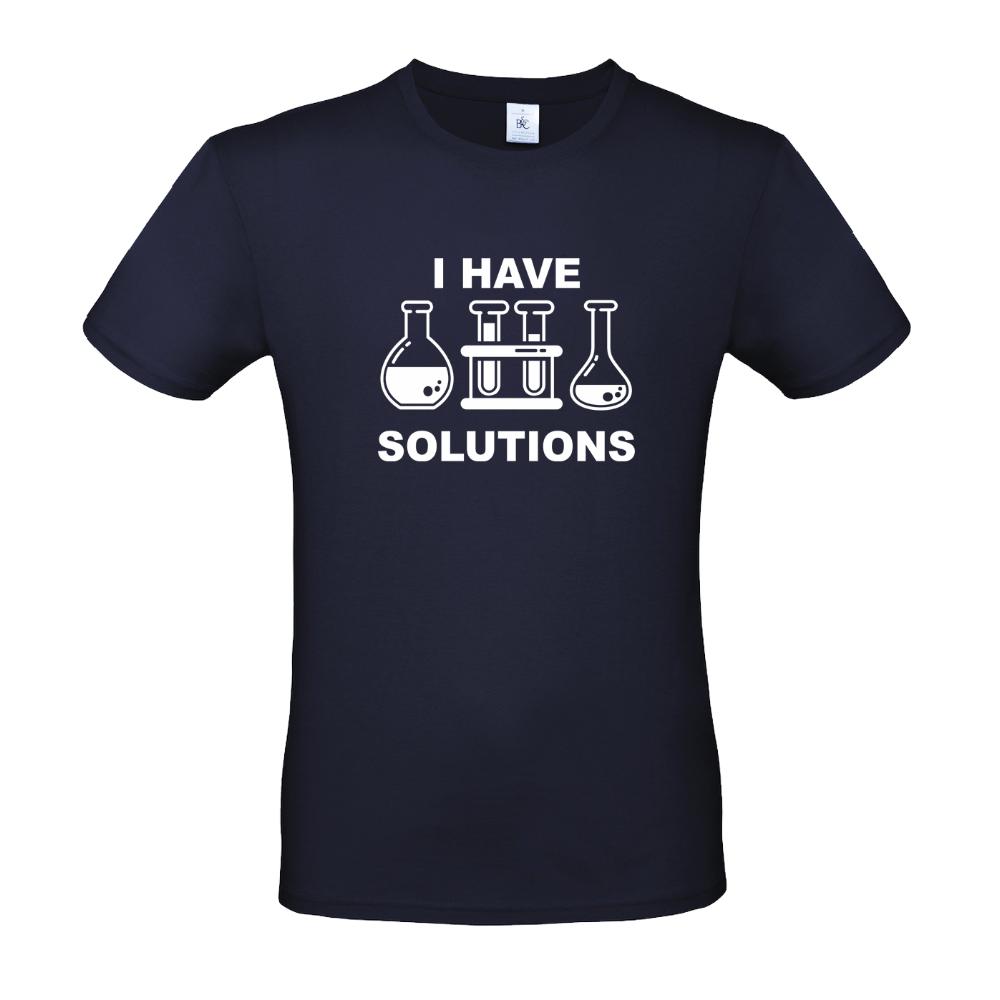 Ανδρικό T-shirt "I Have Solutions"