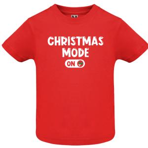  "Christmas Mode On" Μπεμπέ T-shirt - 6852