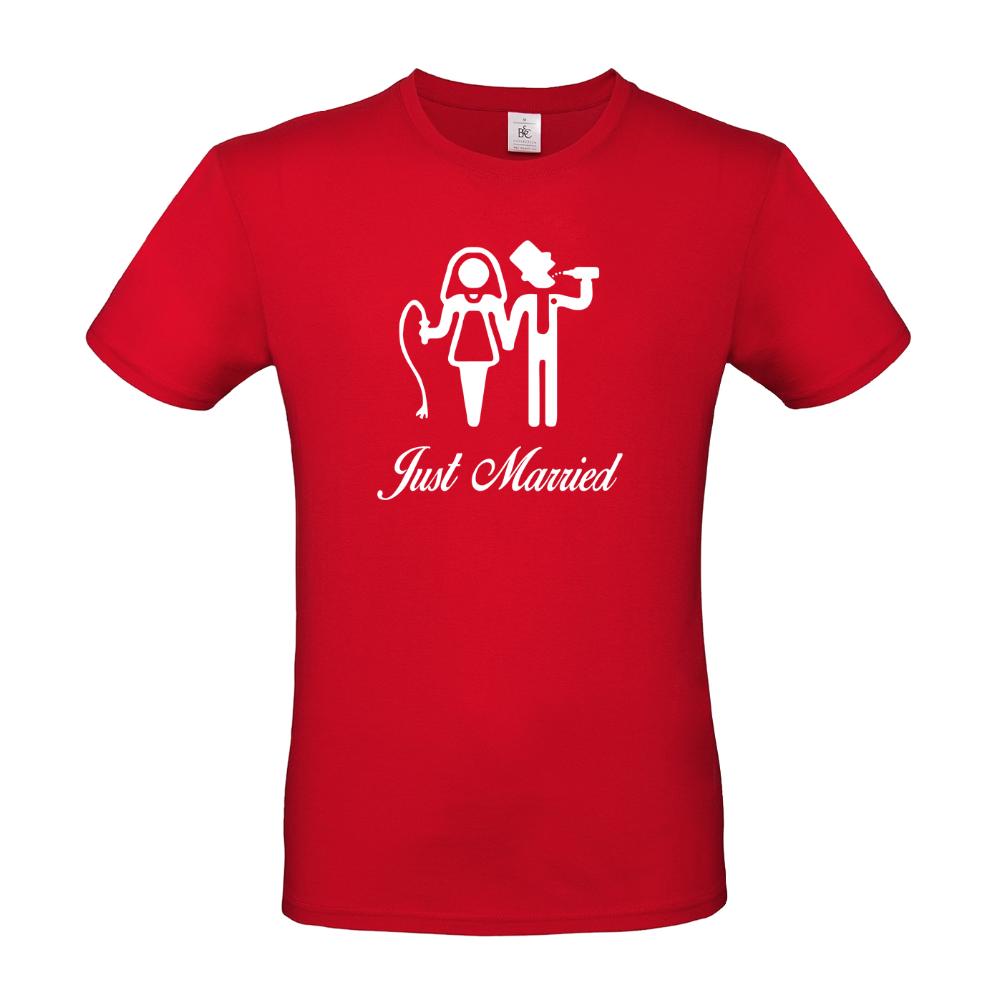 Ανδρικό T-shirt "Just Married"