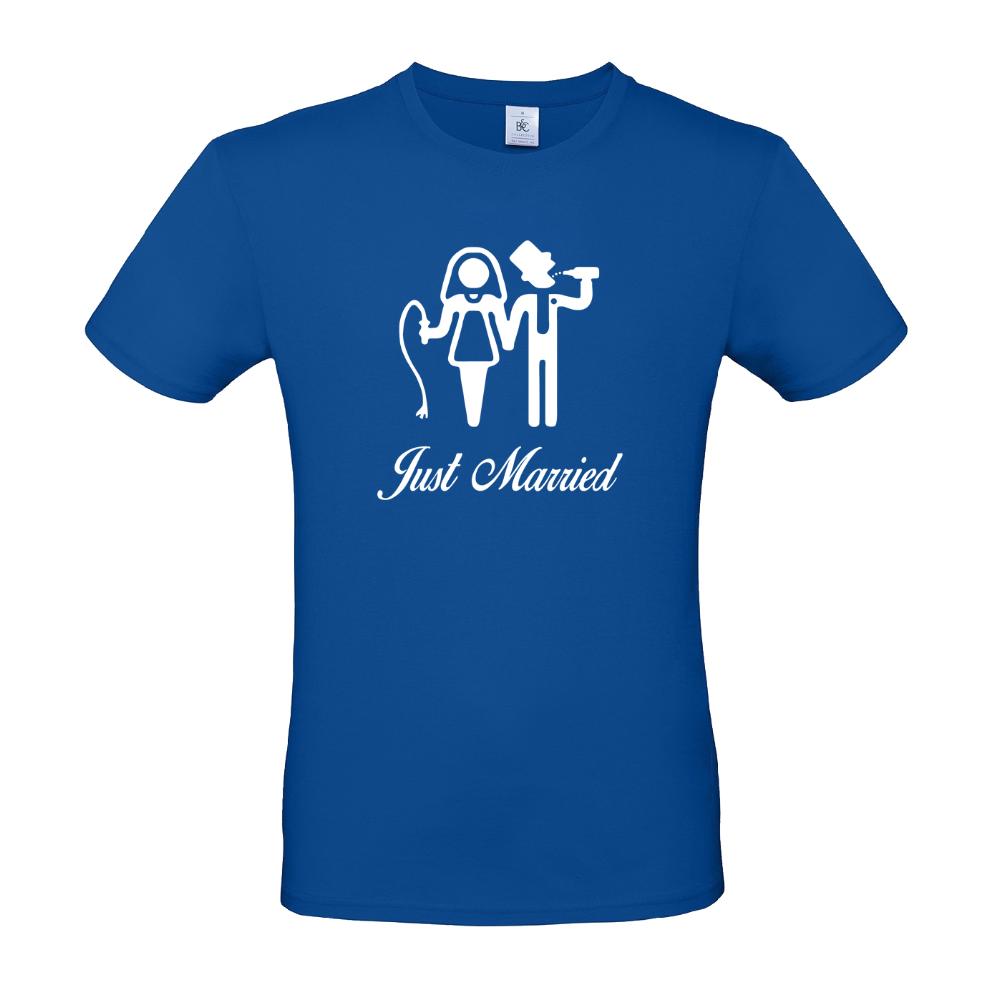 Ανδρικό T-shirt "Just Married"