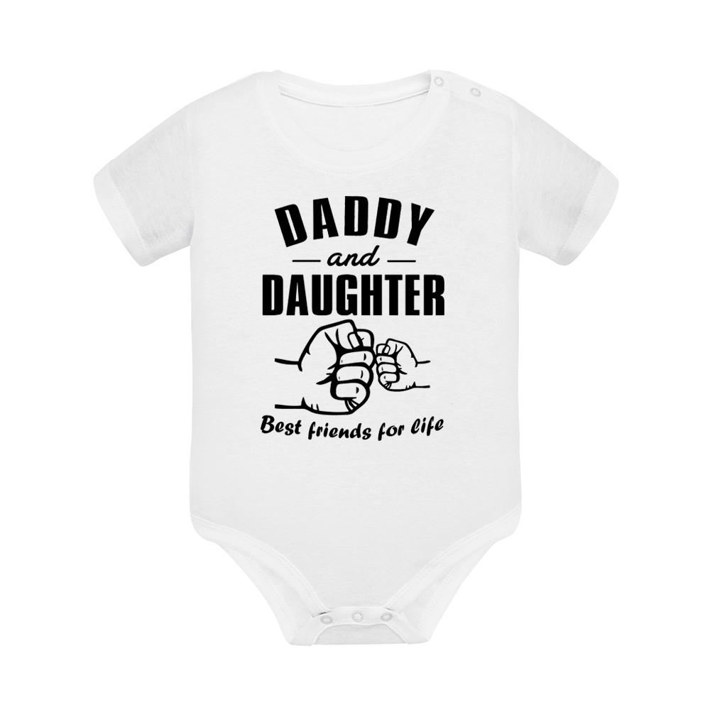 Baby Body Short-sleeved  "Daddy & Daughter best Friends for Life"