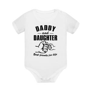 Baby Body Short-sleeved  "Daddy & Daughter best Friends for Life" - 1843