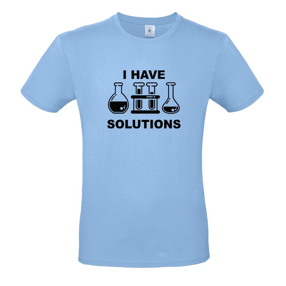 Ανδρικό T-shirt "I Have Solutions"