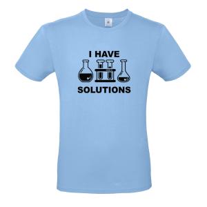 Ανδρικό T-shirt "I Have Solutions" - 4914