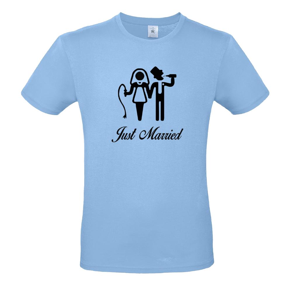 Ανδρικό T-shirt "Just Married"