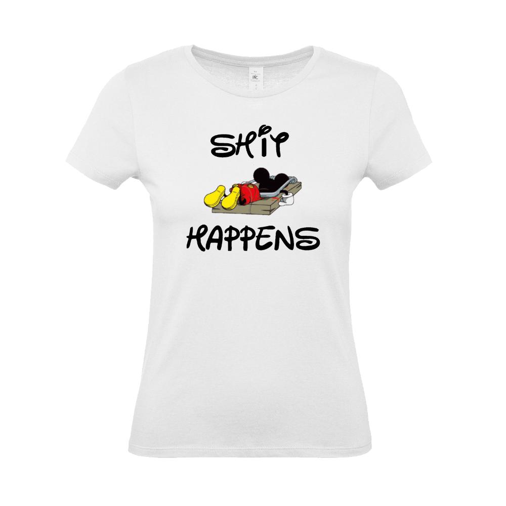 Γυναικείο T-shirt "Shit Happens"