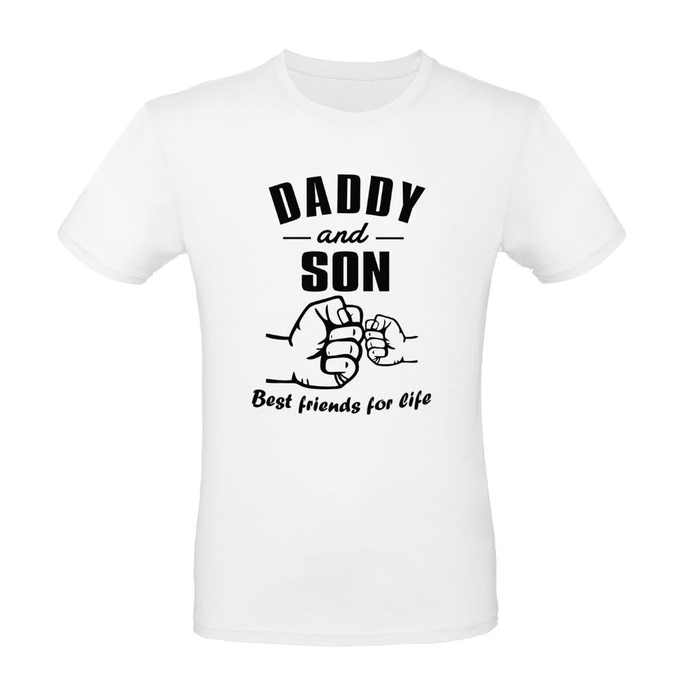 Ανδρικό T-shirt  "Daddy & Son best Friends for Life"