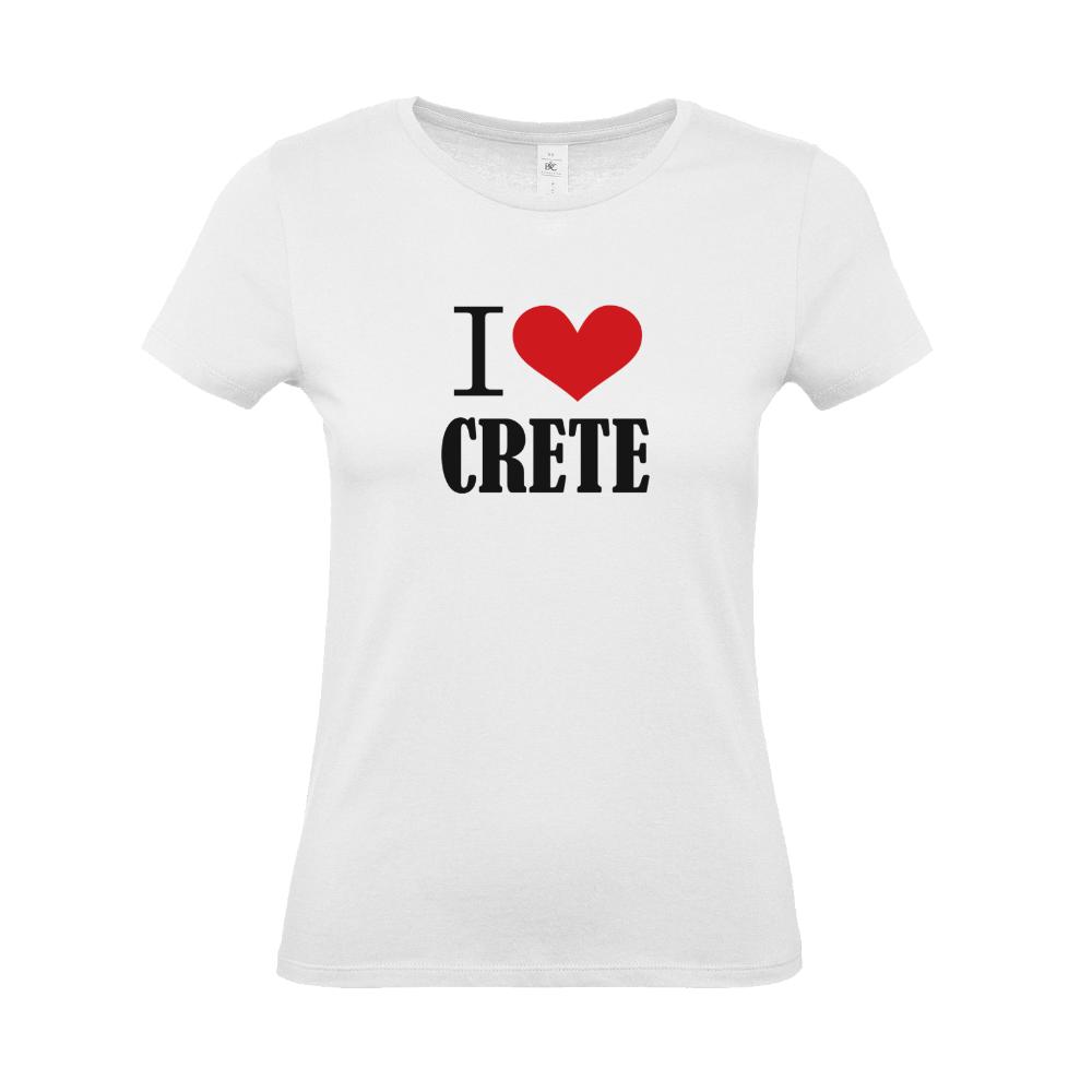 Woman's T-shirt "I Love Crete" 