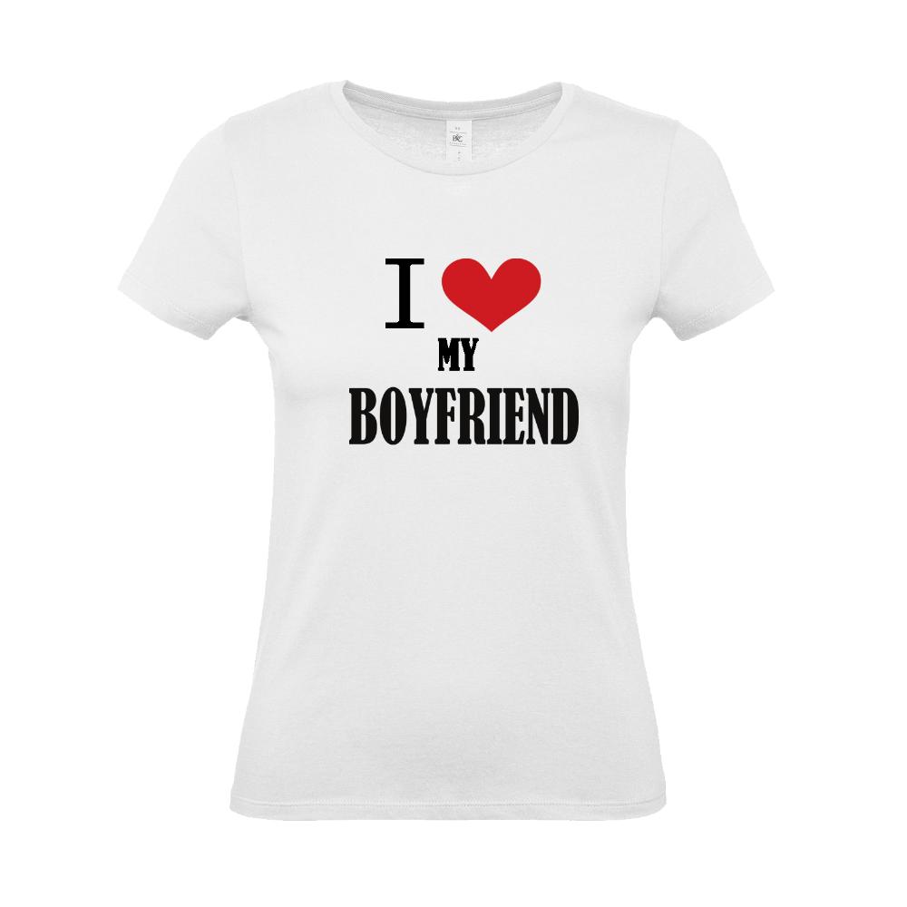 Γυναικείο T-shirt ''I Love my Boyfriend'' - 0