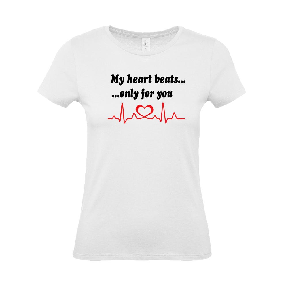  "My heart beats only for you" Γυναικείο T-shirt - 0