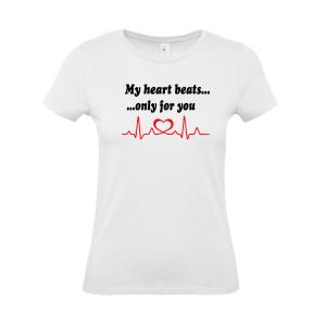  "My heart beats only for you" Γυναικείο T-shirt - 7310