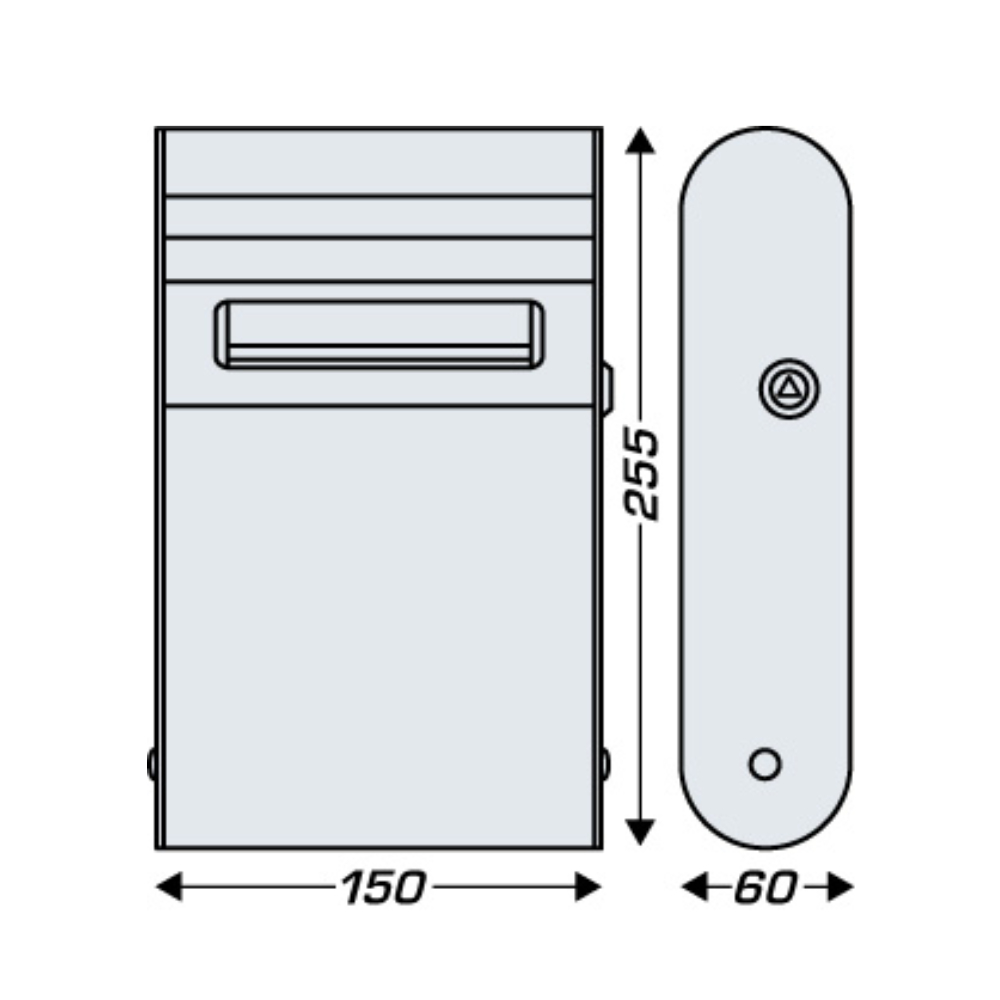 Σταχτοδοχείο Τοίχου για Εξωτερικούς Χώρους,  JVD,  899501, Ashtray 1.5 L exterior,  γαλβανισμένος χάλυβας, μαύρο