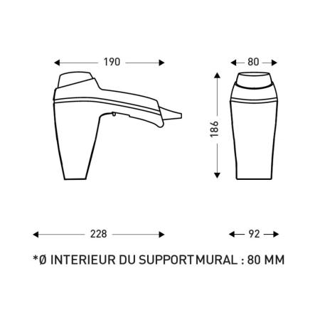 Σεσουάρ, JVD, Clipper  II 8221192, 1400W, μαύρο