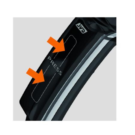 Επιτοίχιο Σεσουάρ, Jvd, 8221203, Clipper II Support Dual V Shaver Socket, 1400W, μαύρο