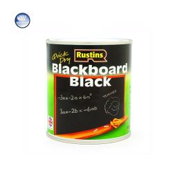 Χρώμα Κιμωλίας για μαυροπίνακα, Rustins Blackboard Black, μαύρο, ματ, 500ml