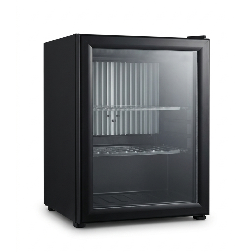 Mini Bar, N.S.KEY, BREAK MB SM 301Gth FBL, θερμοηλεκτρικό, glass door, μαύρο εσωτερικά και εξωτερικά, - 51,2 x 42,0 x 39,5 cm