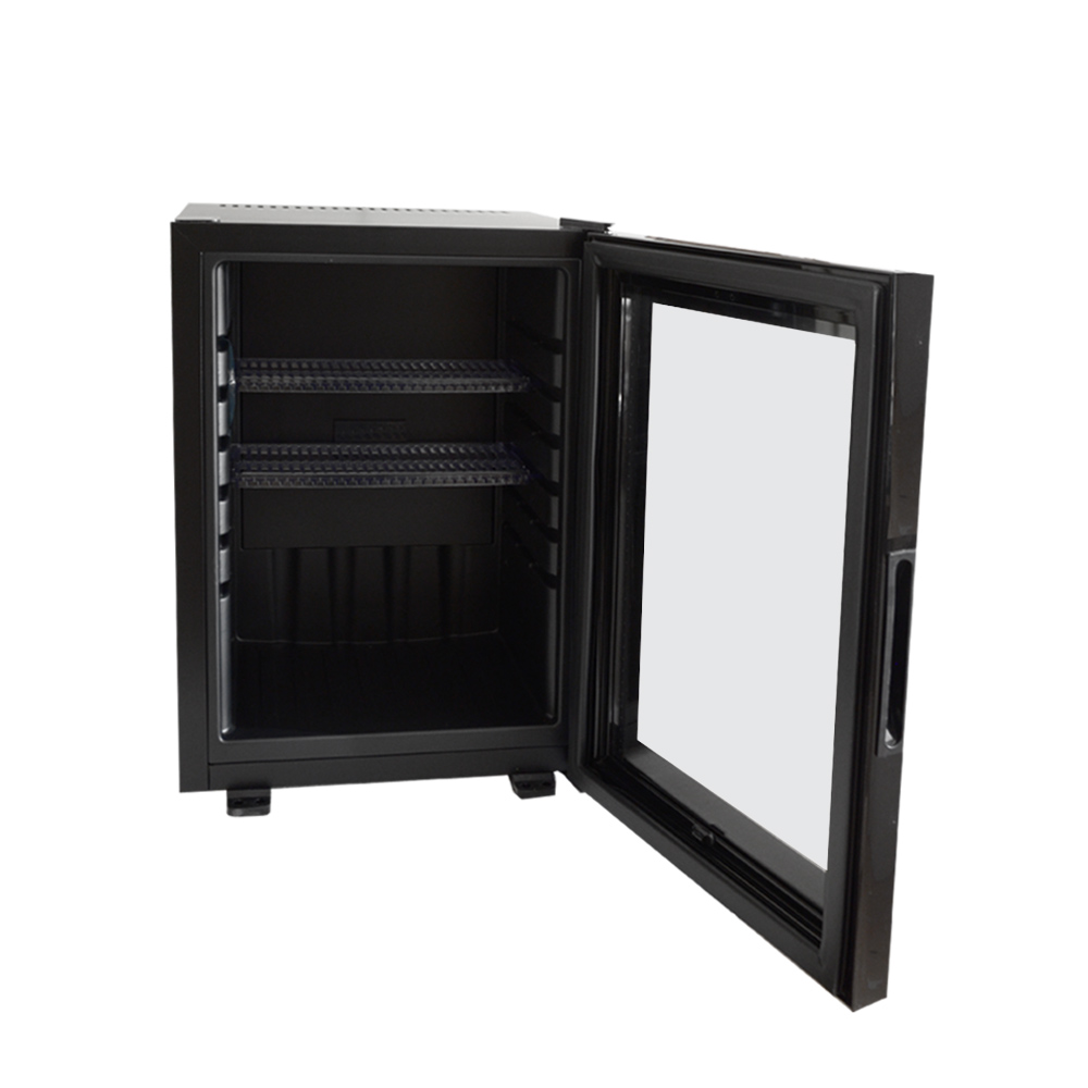Mini Bar, N.S.KEY, SH-40BMGFBL, θερμοηλεκτρικό με γυάλινη πόρτα, μαύρο εσωτερικά και εξωτερικά - 57,0 x 40,0 x 42,5