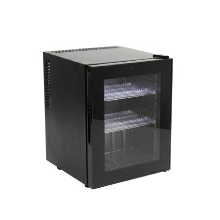 Mini Bar, N.S.KEY, SH-40AGD BIG COOL, θερμοηλεκτρικό με γυάλινη πόρτα, μαύρο εσωτερικά και εξωτερικά - 57,0 x 40,0 x 42,5