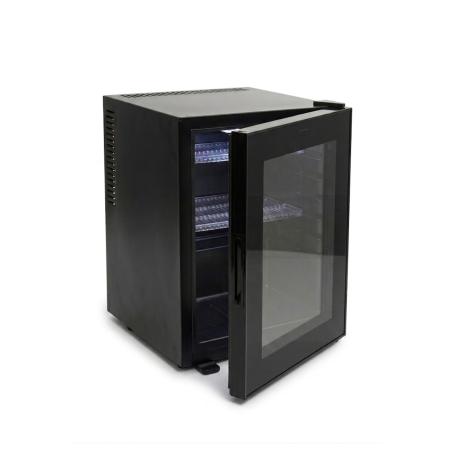 Mini Bar, N.S.KEY, SH-40AGD BIG COOL, θερμοηλεκτρικό με γυάλινη πόρτα, μαύρο εσωτερικά και εξωτερικά - 57,0 x 40,0 x 42,5