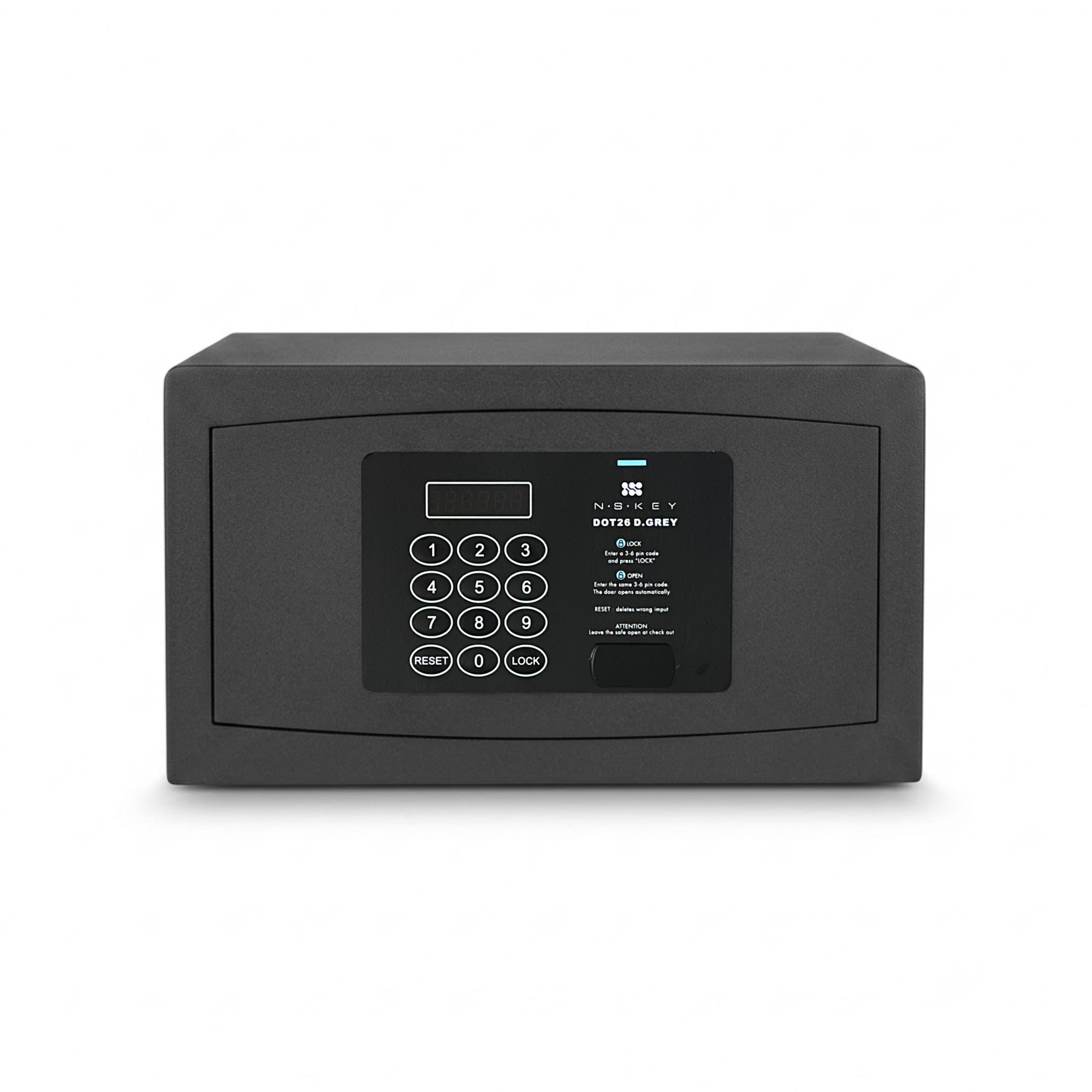 Χρηματοκιβώτιο Nskey DOT26 D.GREY, σκούραο ανθρακί - 19,0 x 36,0 x 41,0 cm