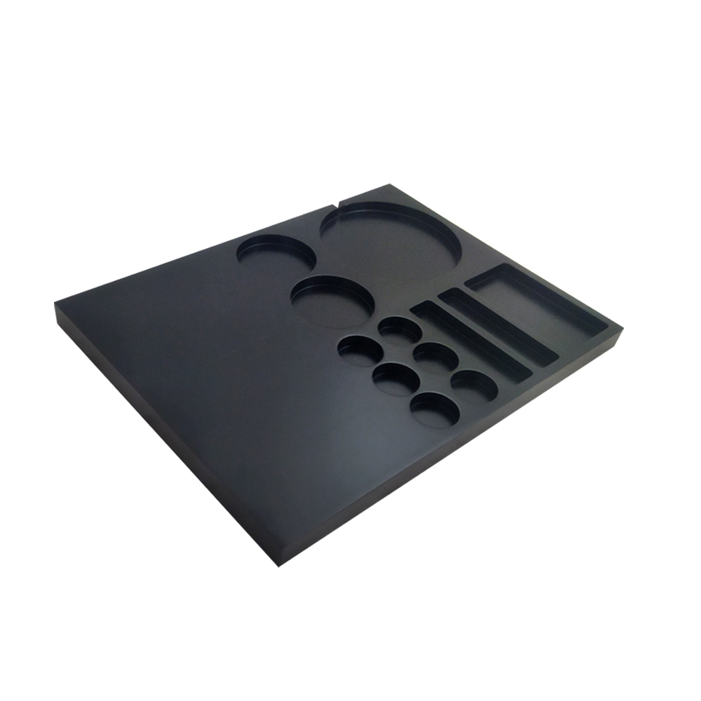 Δίσκος Καλωσορίσματος, Nskey, NS-TR42 WN Solid, ξύλο οξιάς, μαύρο χρώμα - 2,5 x 42 x 31,5 cm