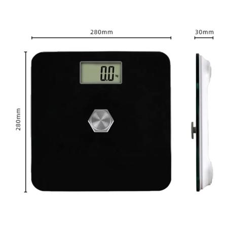 Ζυγαριά Μπάνιου - NS-3A, ζυγαριά μπάνιου, (battery free), μαύρη