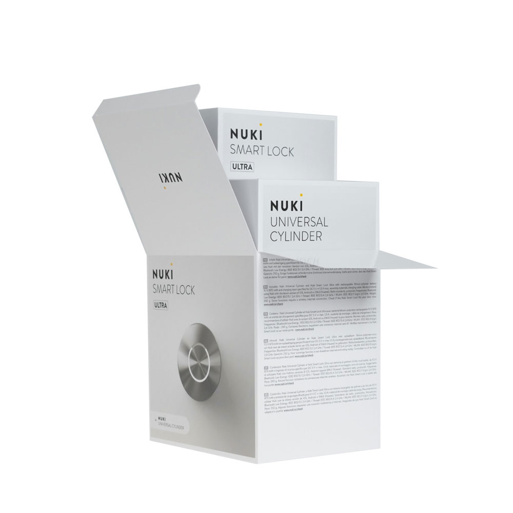 Έξυπνη Κλειδαριά Nuki Smart Lock ULTRA 5th Gen. Inox with black/white ring + Universal Nuki Cylinder