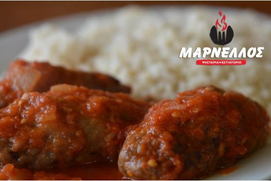 Σουτζουκάκια κοκκινιστά