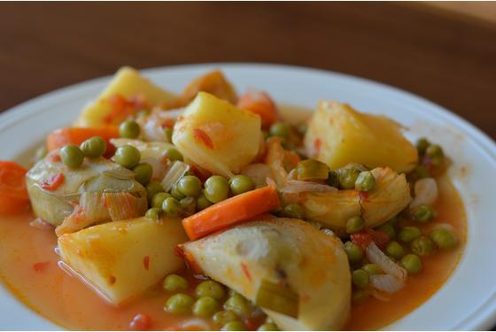 Αρακάς με Αγκινάρες