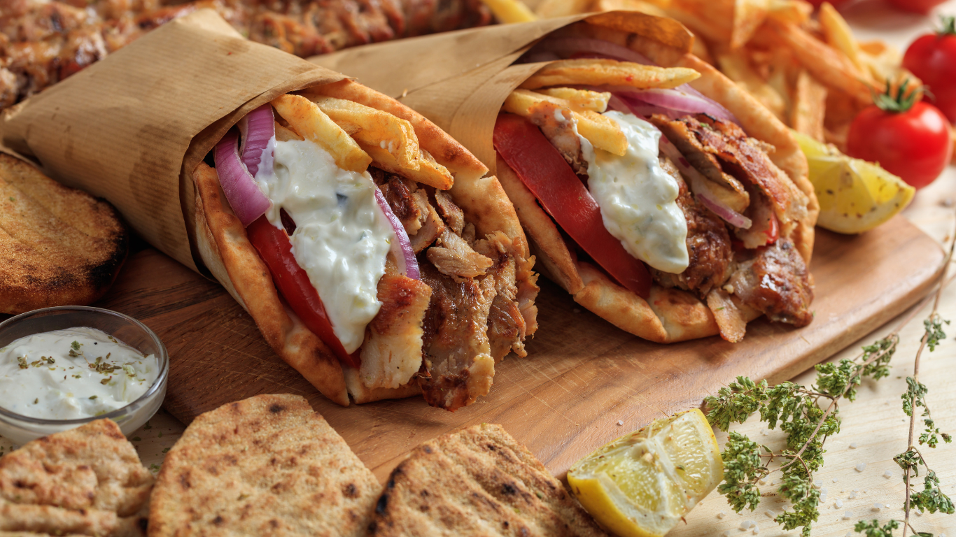 griechischer Souvlaki