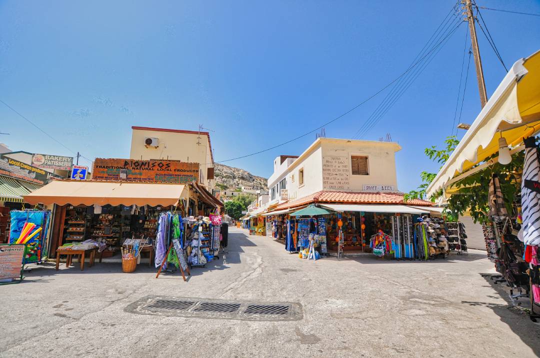 Browse hippie-style shops and local products