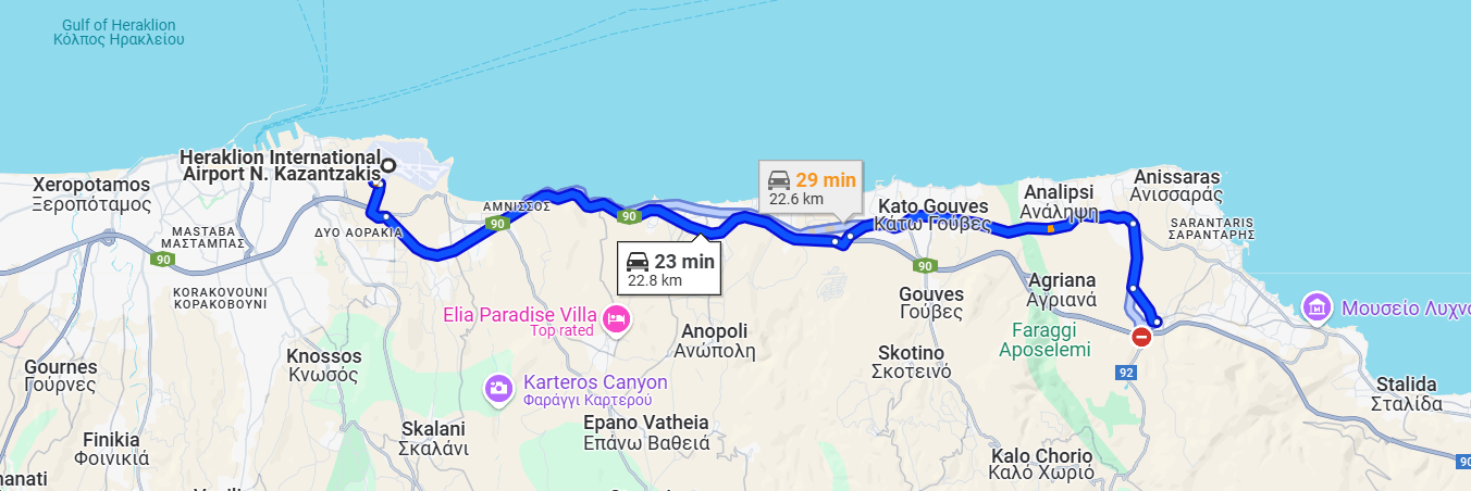 how to get to hersonissos
