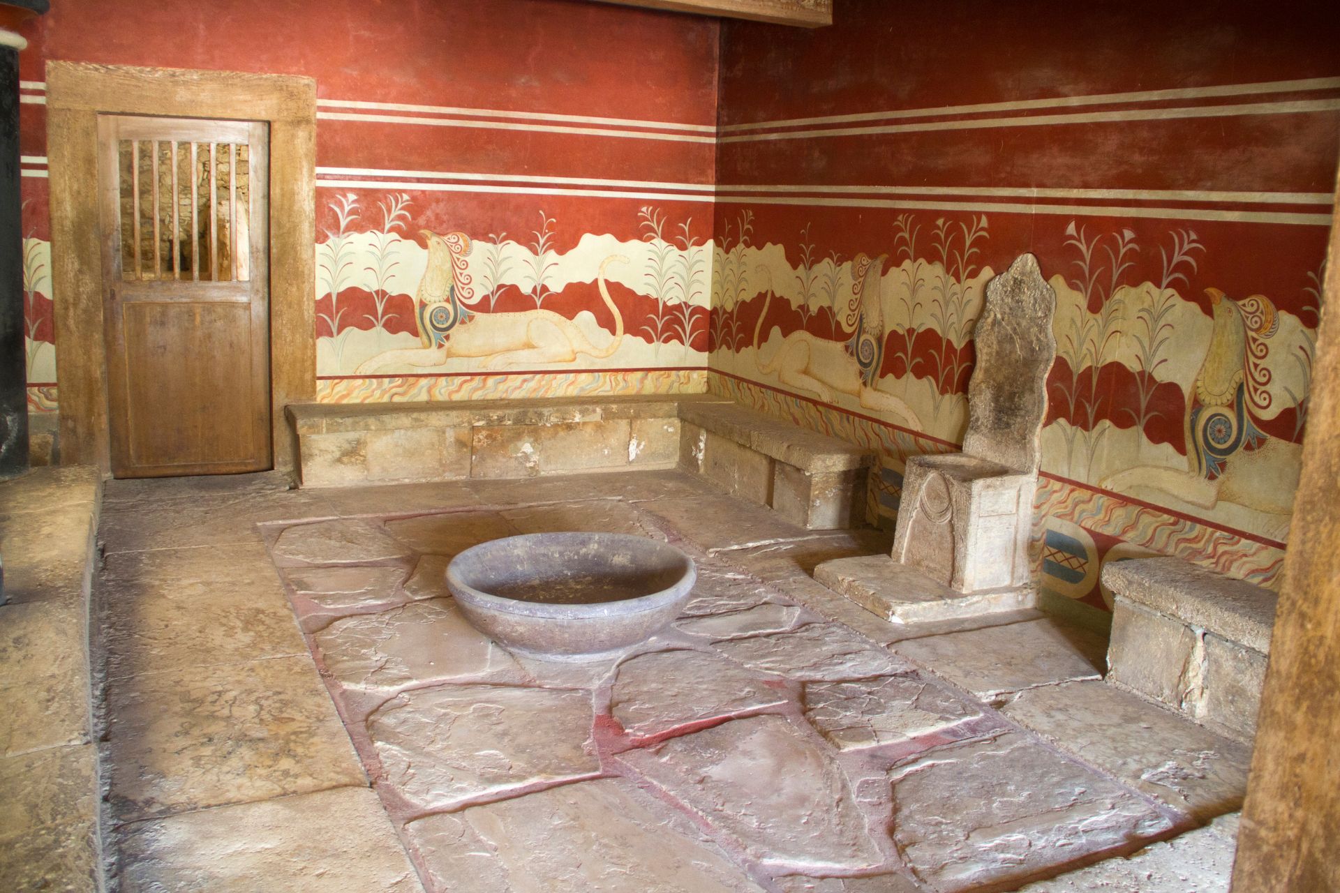 Thronsaal im Palast von Knossos