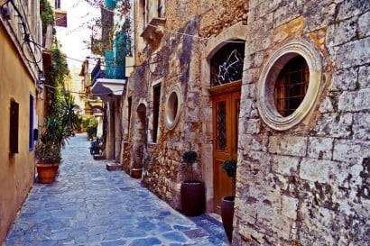 chania old town roads