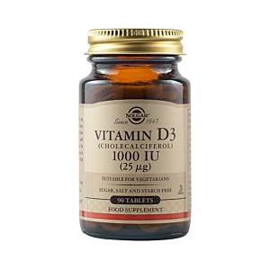 Solgar Vitamin D3 (Cholecalciferol) 1000 IU (25 µg) 90 Tablets - 2280