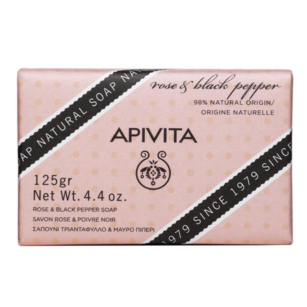 Natural Soap Με Τριαντάφυλλο & Μαύρο Πιπέρι 125g