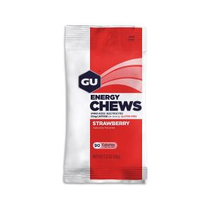 GU Energy Chews Φράουλα Με Καφεΐνη 16 Μασώμενα Ζελεδάκια - 1183