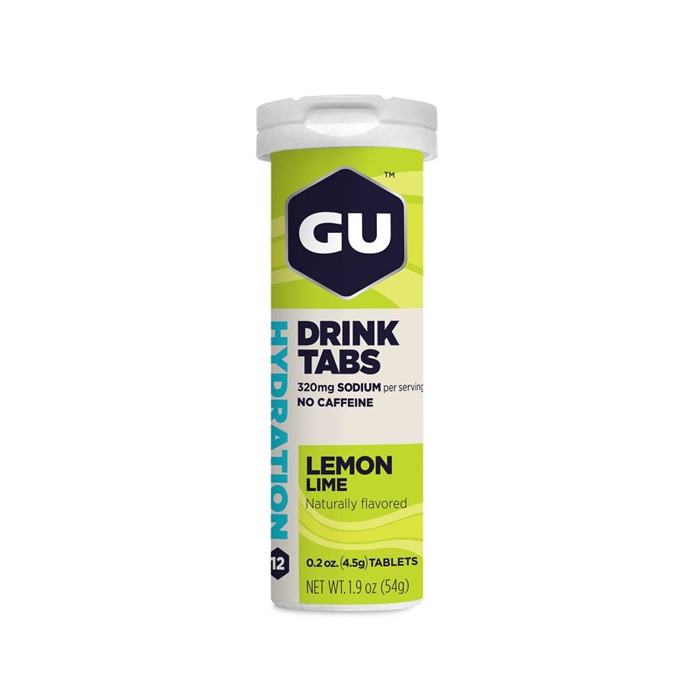 GU Energy HydrationDrink Tabs Lemon Lime 4.7g/tablet