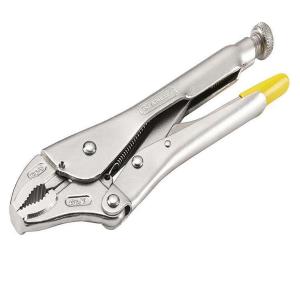 STANLEY HOLDING PLIERS 185mm WITH CURVED JAW (0-84-808)