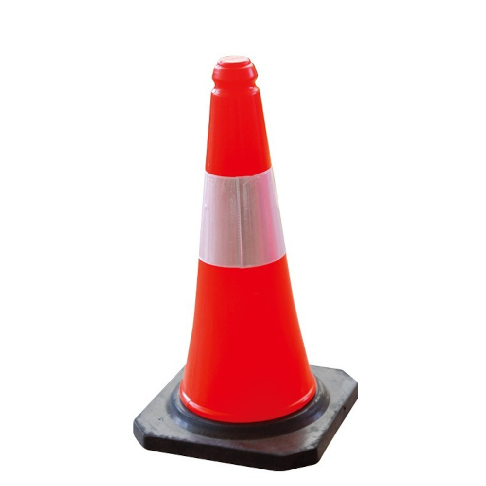 OEM MARKING CONE WITH BLACK BASE 50cm (06.00003)