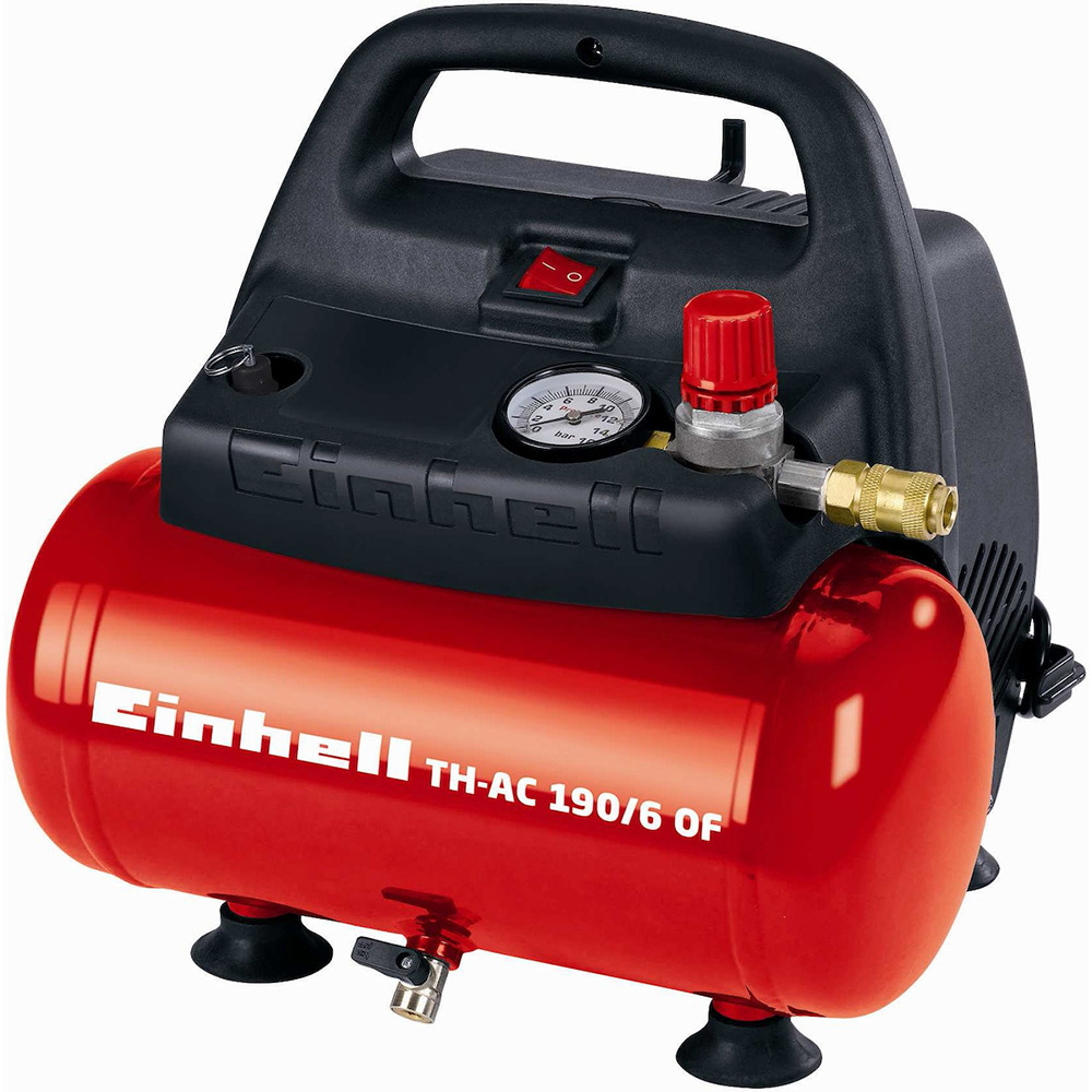 EINHELL H-AC 190/6 OF AIR COMPRESSOR WITHOUT OIL 1.5hp / 6lt (4020495)